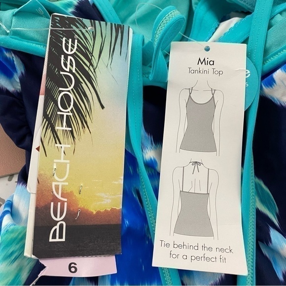 Beach House Mia Tankini Top in Admiral 511 Dark Navy Combo 6 - Picture 2 of 3